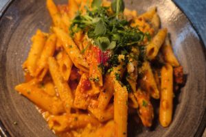 Upton Court Chicken and Chorizo Penne Pasta